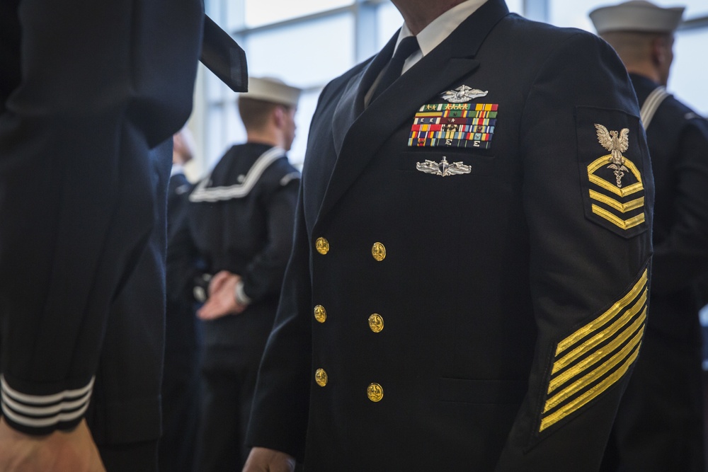 Branch Medical/ Dental Sailors Conduct Uniform Inspection