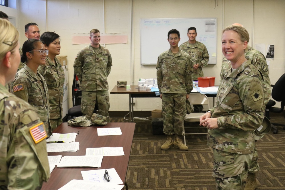 Maj. Gen. Laura Yeager visits 224th SB