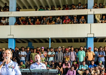 Band of the Pacific performs at the University of Papua New Guinea