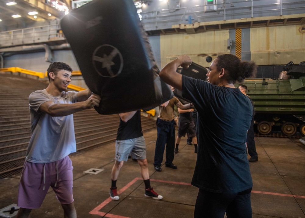 USS Harpers Ferry Conducts SURF Bravo Class