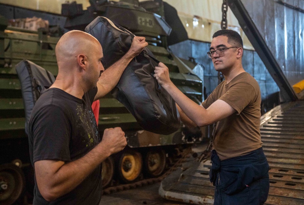 USS Harpers Ferry Conducts SURF Bravo Class