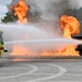 178 CES firefighters practice putting out airplane fires