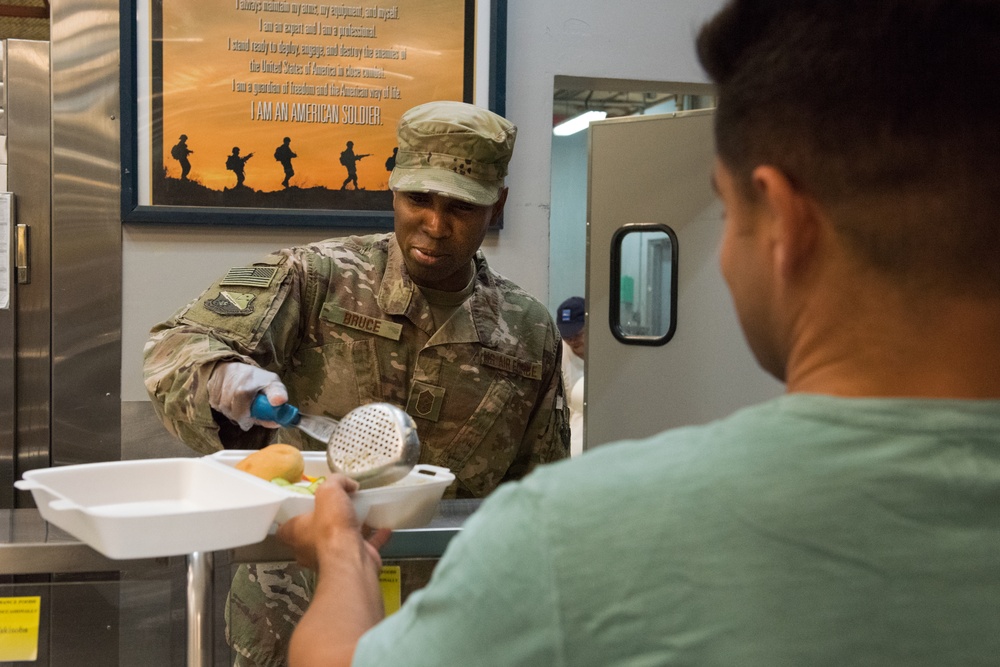 Chief Master Sgt. Bruce visits 379 EFSS Facilities