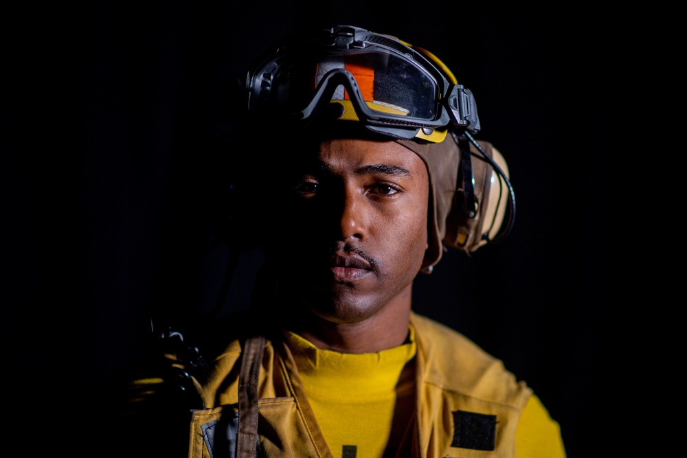 U.S. Sailor poses for a studio portrait