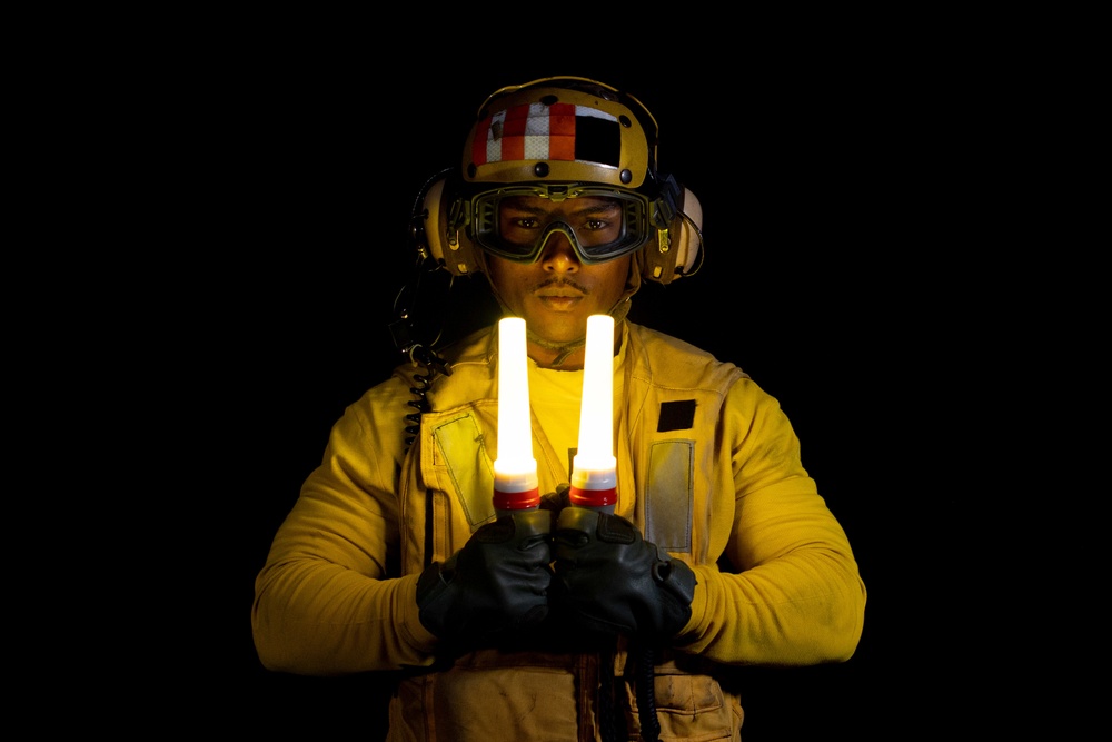 U.S. Sailor poses for a studio portrait