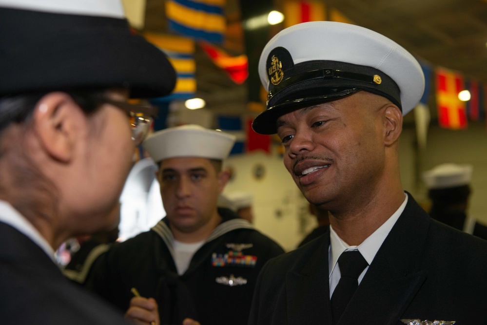 U.S. sailor conducts inspection