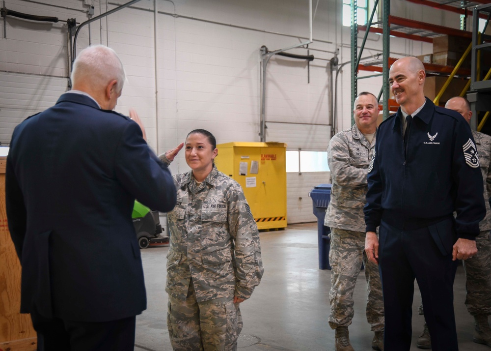 ANG director, ANG command chief visit 158th FW