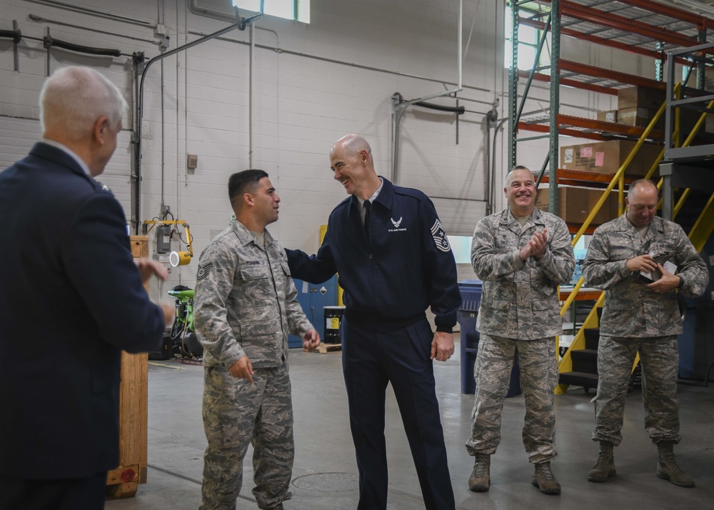 ANG director, ANG command chief visit 158th FW