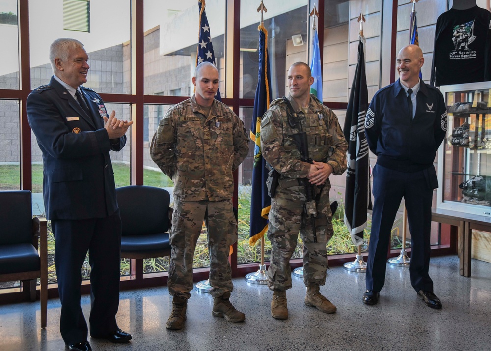 ANG director, ANG command chief visit 158th FW