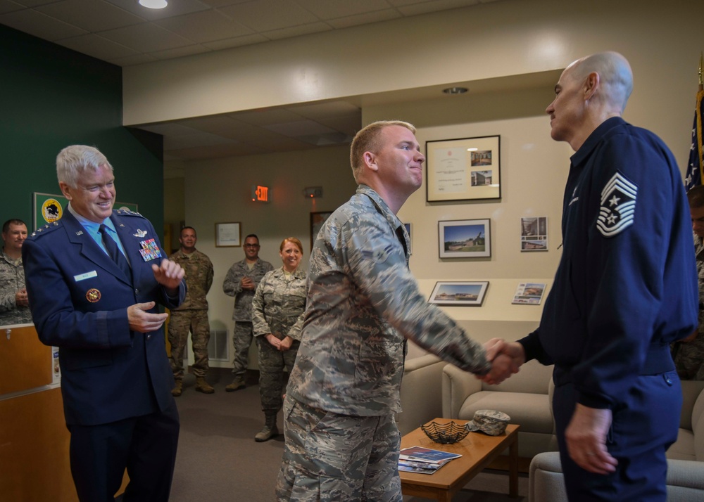 ANG director, ANG command chief visit 158th FW