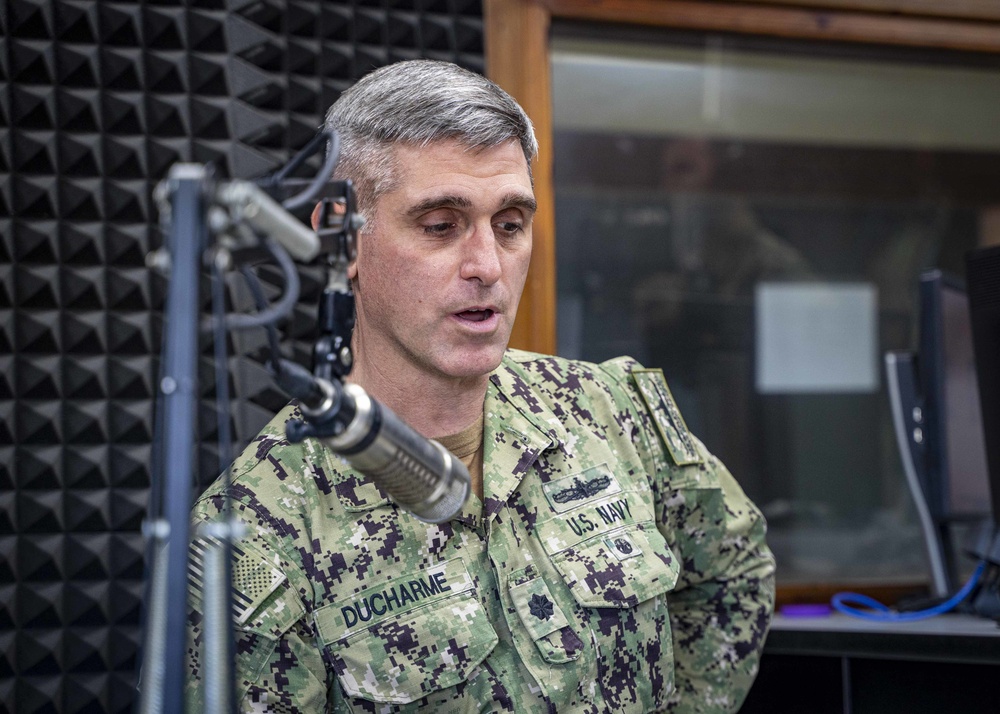 Cmdr. Kevin Ducharme Conducts a Radio Interview