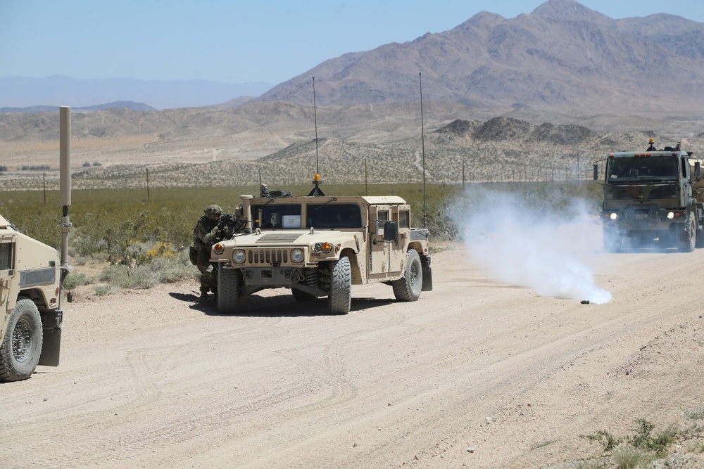 Simulated Roadside attack