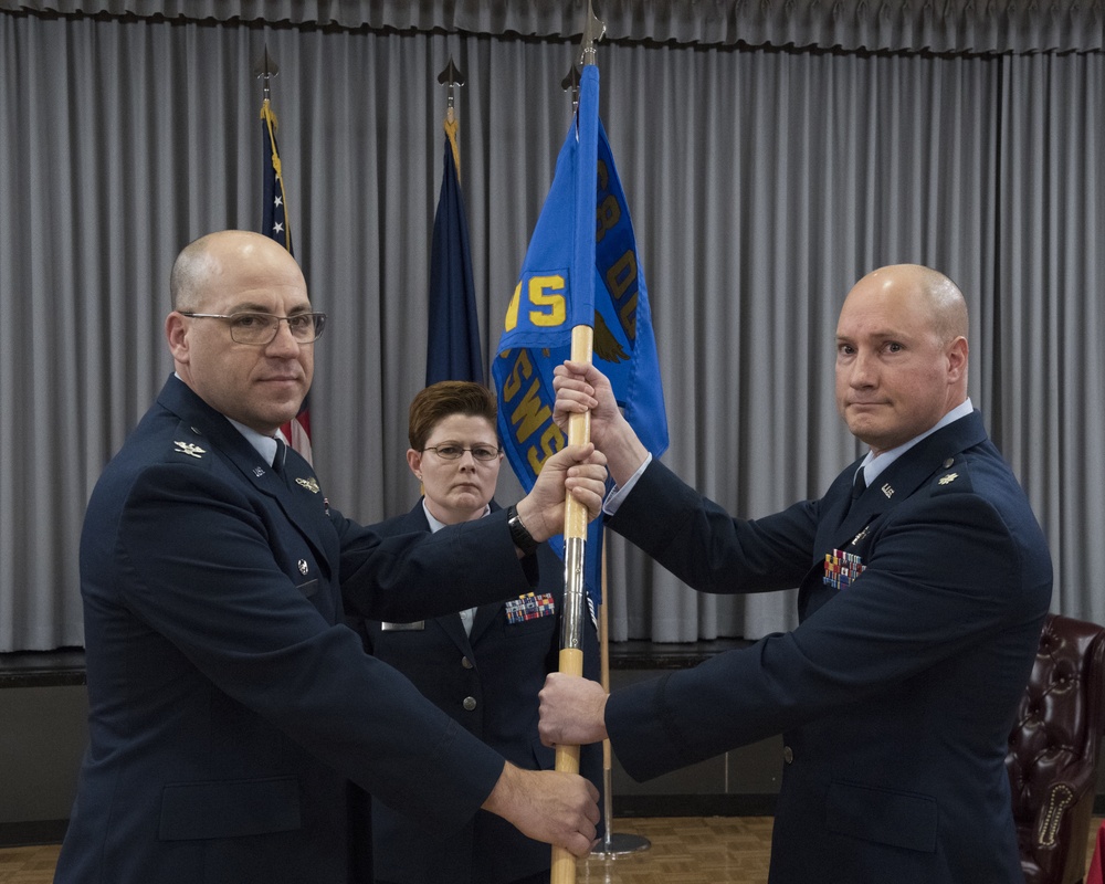 Clear space warning squadron welcomes new leader