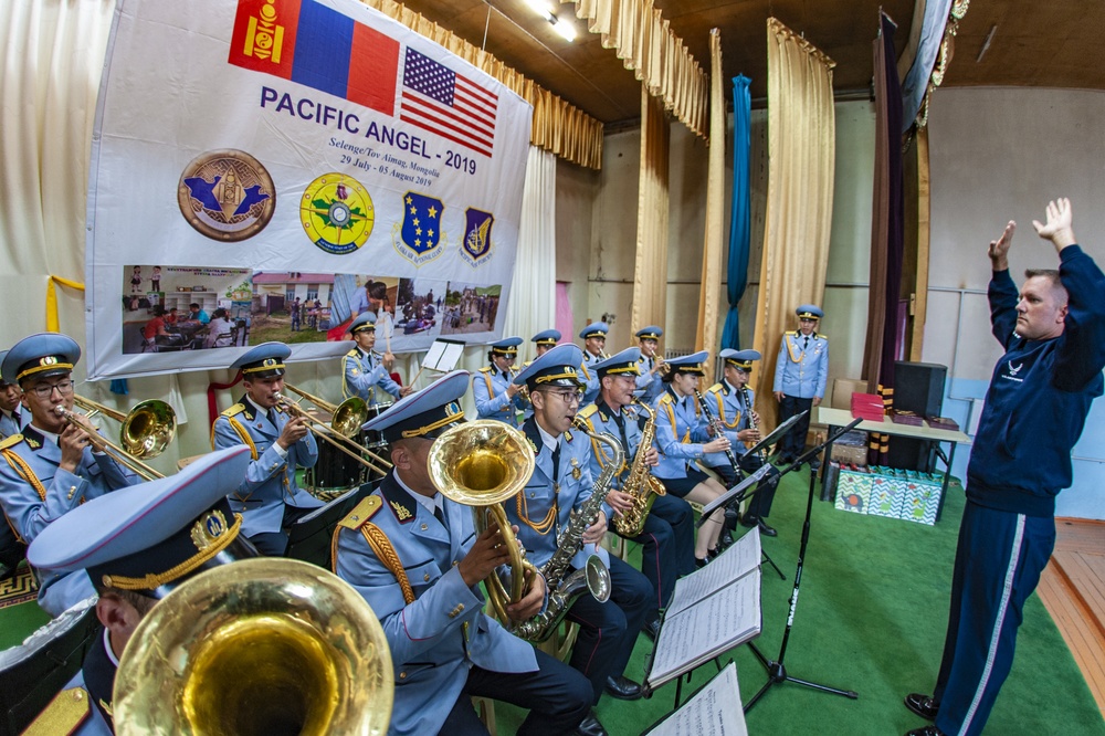 Conducting the National Anthem