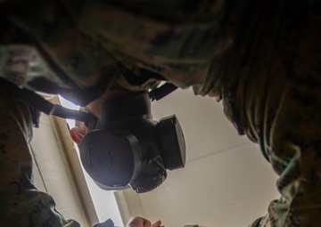 DPC/RSU-East Marines Conduct Gas Chamber Training