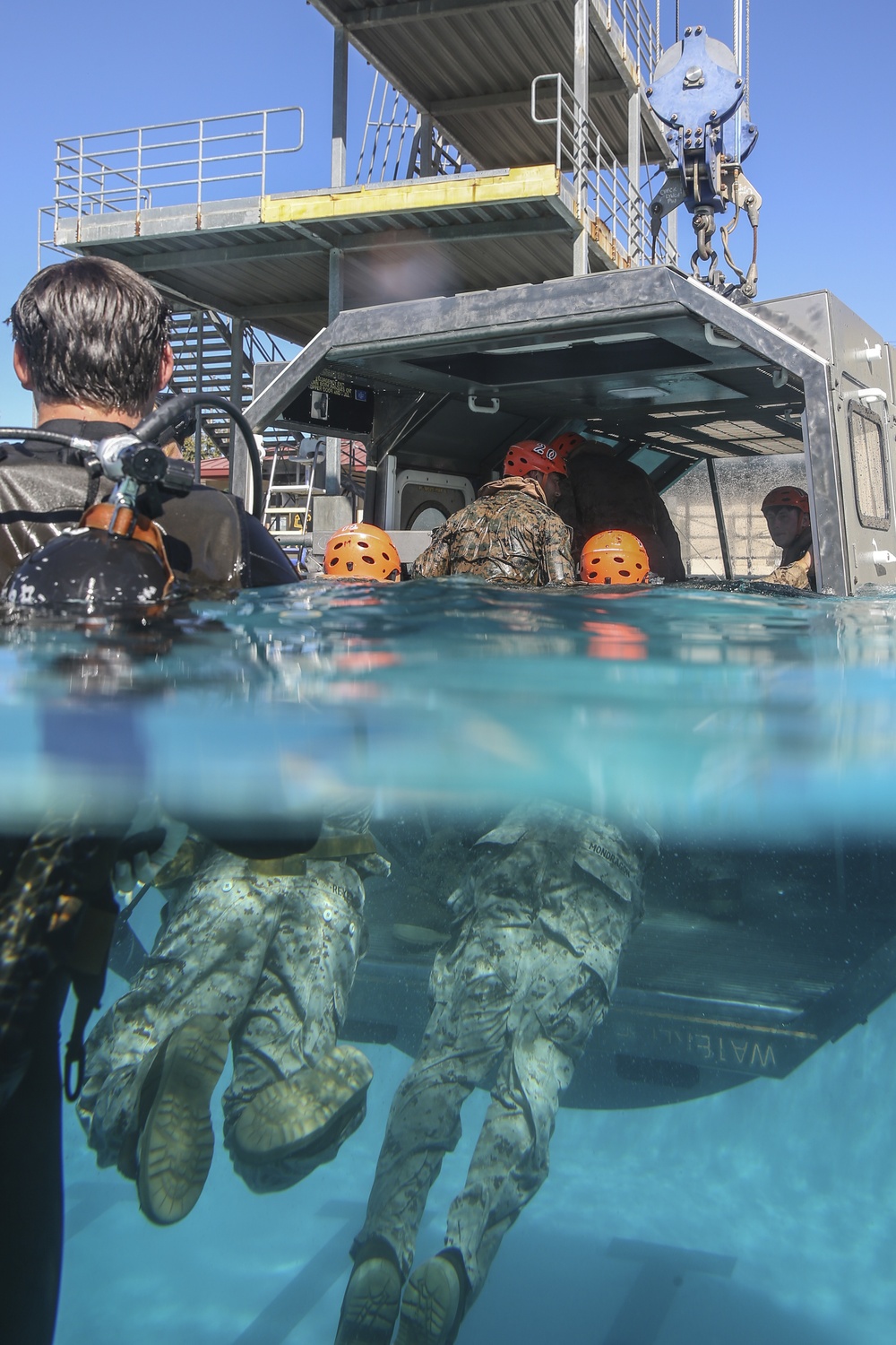 Pendleton Marines conduct Modular Amphibious Egress Training