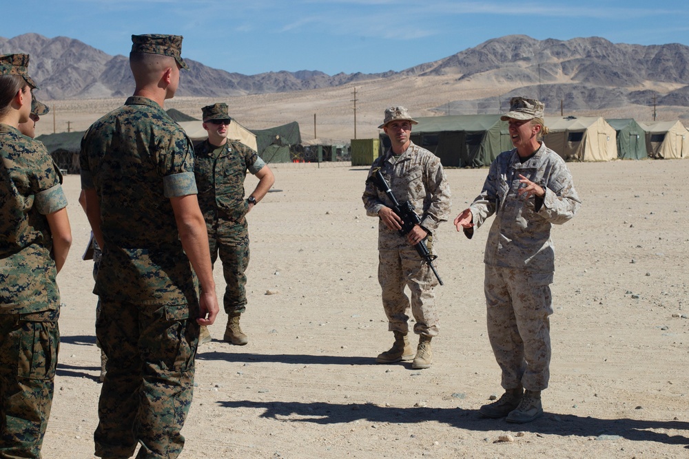 BCOC Students Visit 2d MARDIV Rear Area Operations Center