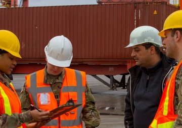 Devil Brigade Soldiers conduct port operations