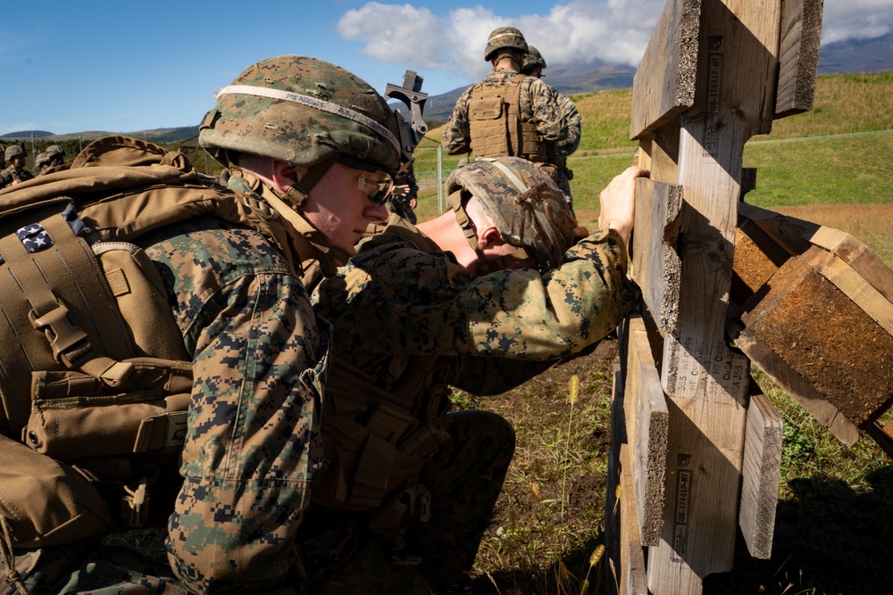 U.S. Marines conduct hand grenade range during Fuji Viper 20-1