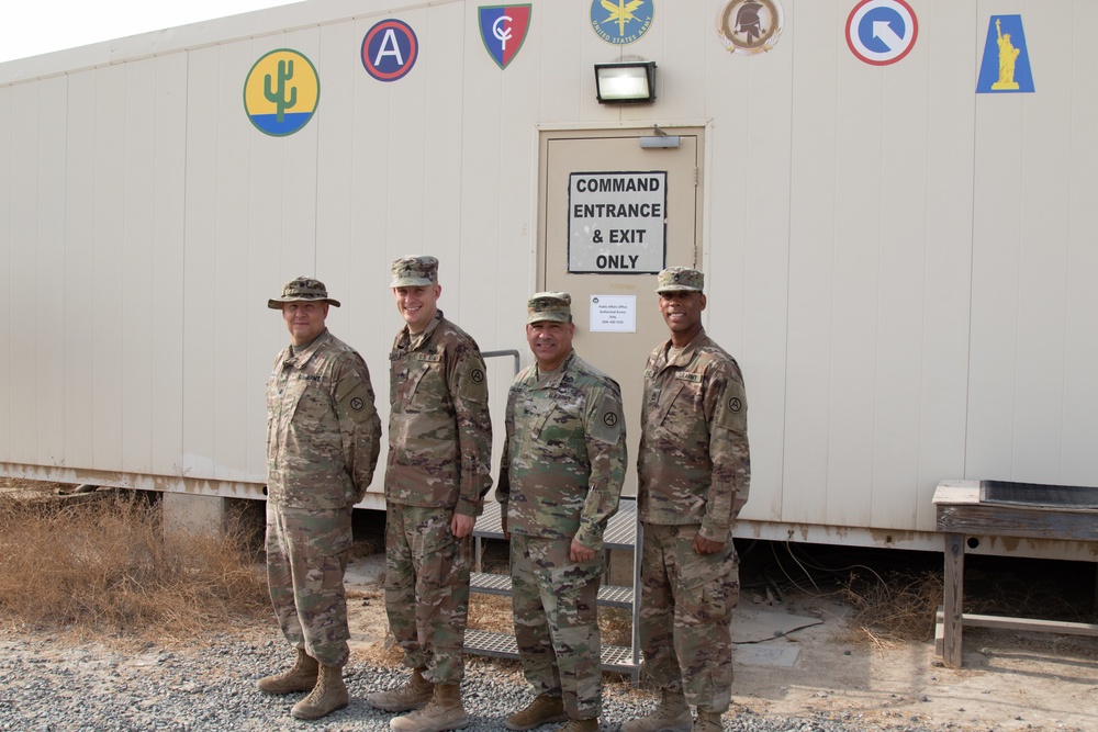 Army Reserve Engagement Cell meets with deployed Soldiers