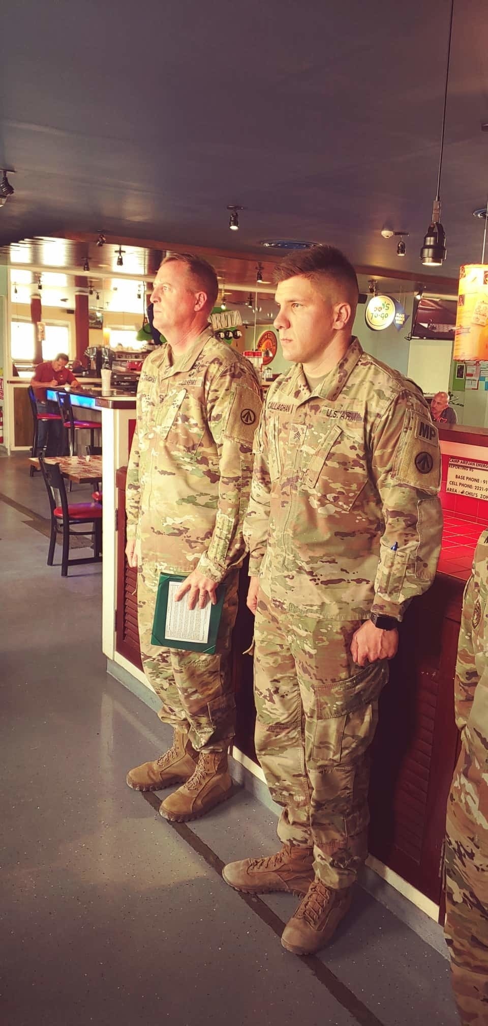 Sgt. Callaghan Farewell