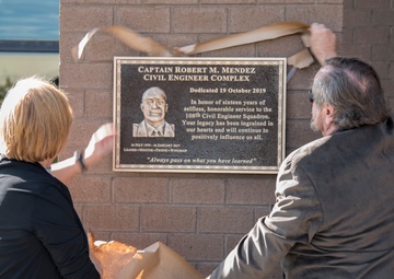 108 Civil Engineer Squadron building dedicated to Capt. Robert M. Mendez
