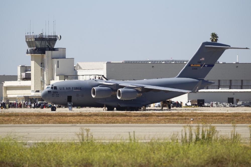 Air show performers arrive to Los Alamitos Army Airfield