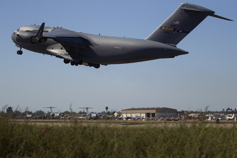 Air show performers arrive to Los Alamitos Army Airfield