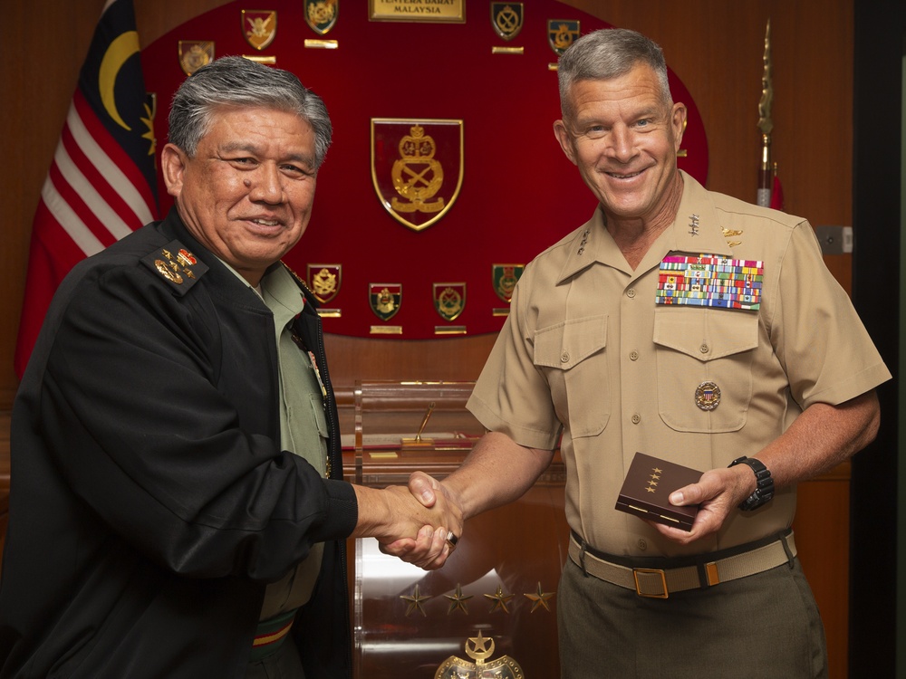 Commander, U.S. Marine Corps Forces, Pacific engagements in Malaysia and Singapore