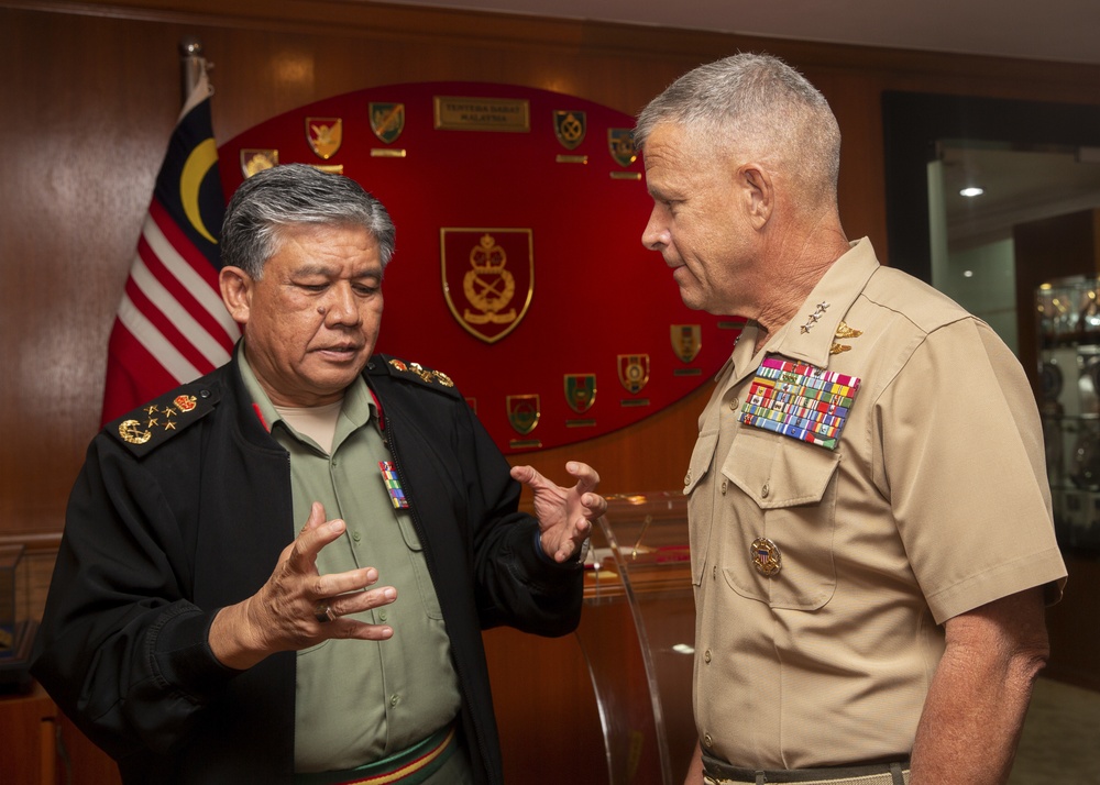 Commander, U.S. Marine Corps Forces, Pacific engagements in Malaysia and Singapore