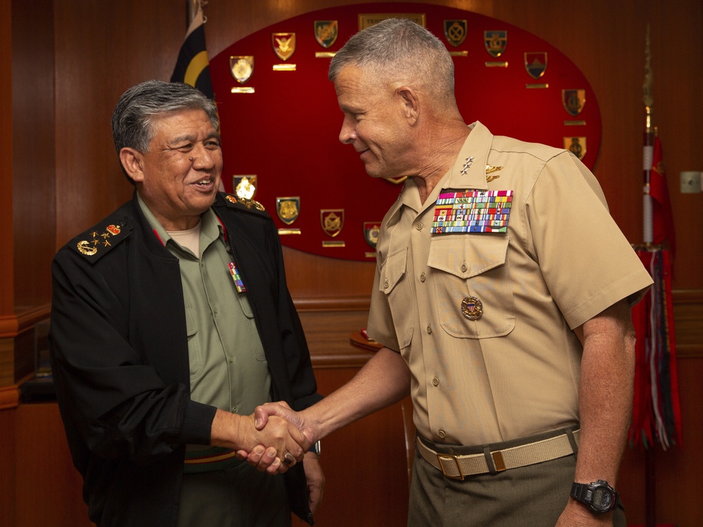 Commander, U.S. Marine Corps Forces, Pacific engagements in Malaysia and Singapore