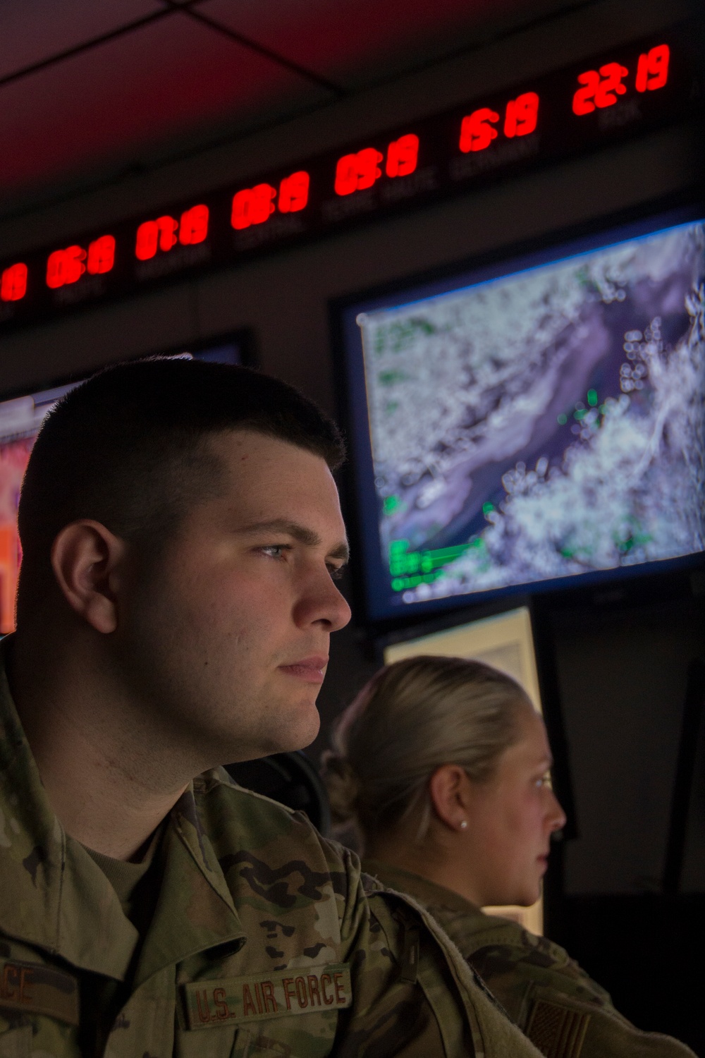 Indiana Guardsmen Intelligence Analysts train at Hulman Field Air National Guard Base, Ind.