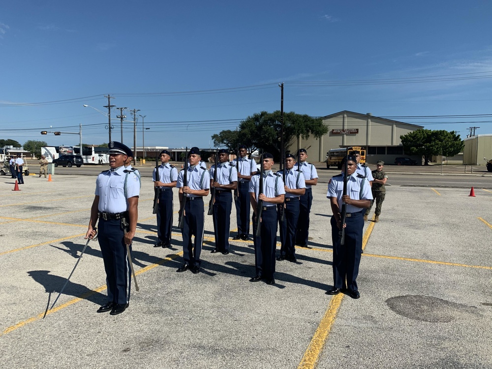 Student Naval Aviators Inspire Texas Junior ROTC Cadets