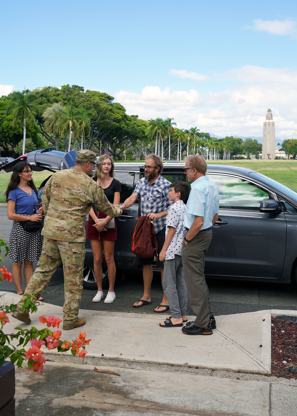 Horace Hickam's Family Visits
