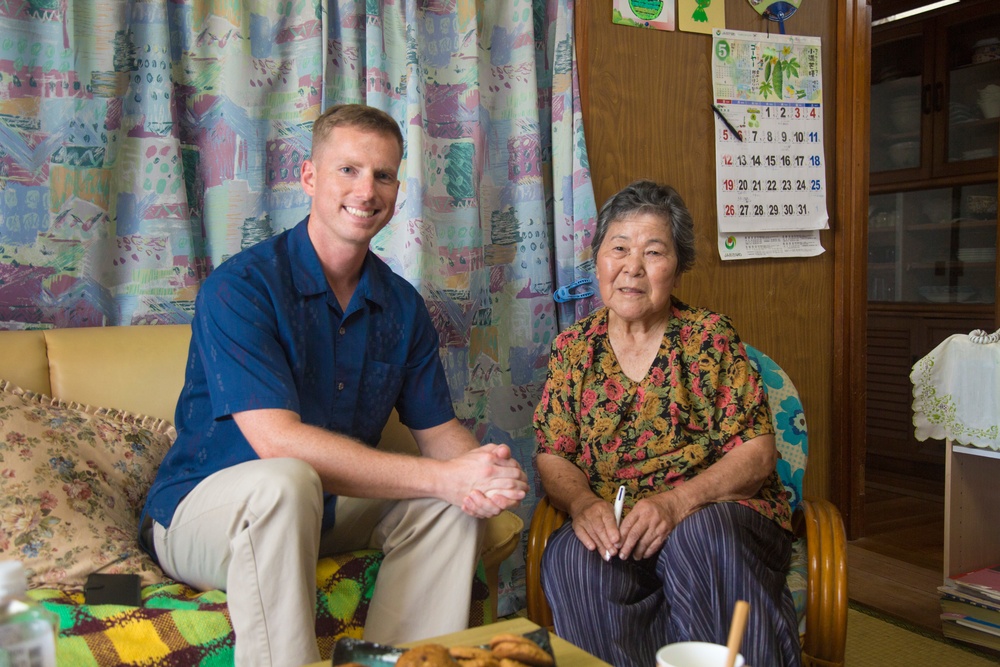 Marine comes back to family roots in Okinawa