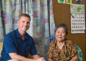 Marine comes back to family roots in Okinawa