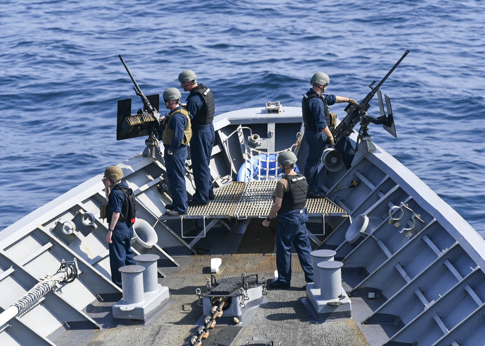 USS Normandy Sailors Man SCAT During Maritime Security Operations