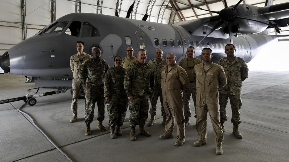 386th AEW leadership visit Polish Airlift Detachment