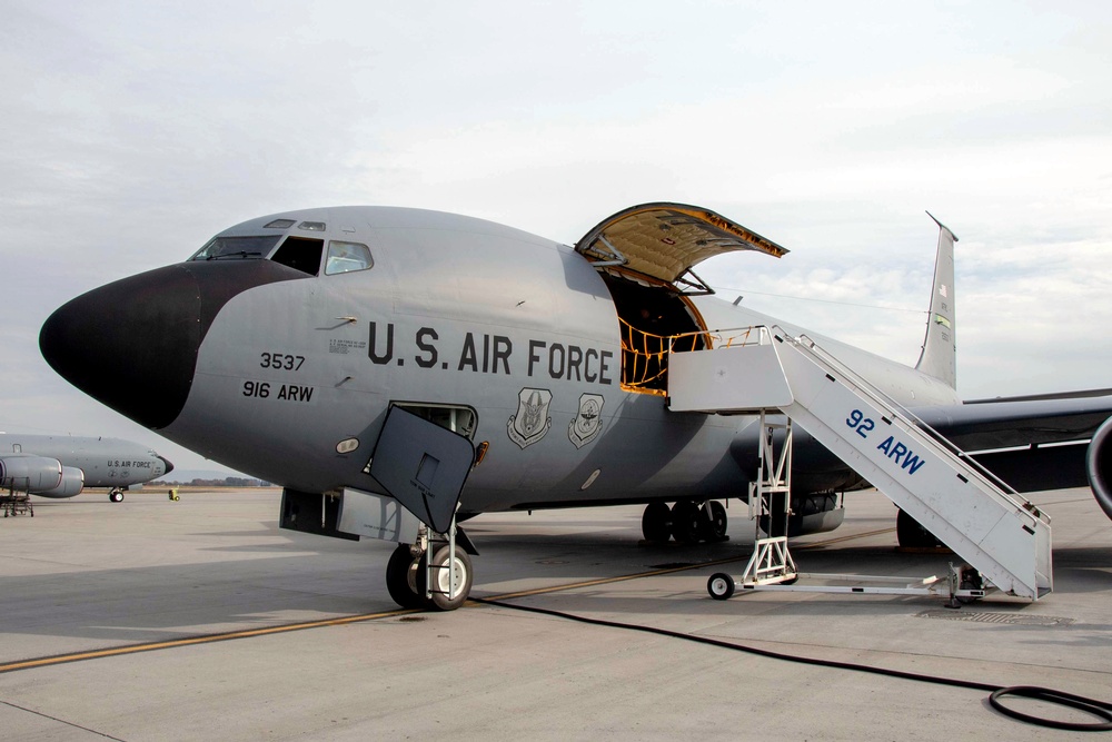 Seymour’s 1st KC-135 flies the coop