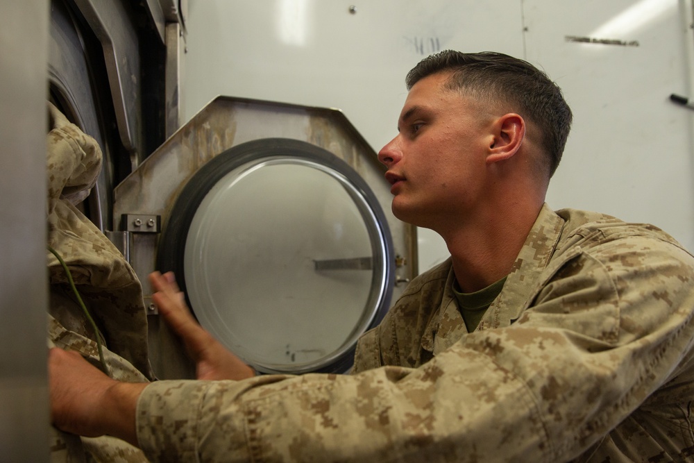 8th ESB installs shower and laundry facilities in support of MWX