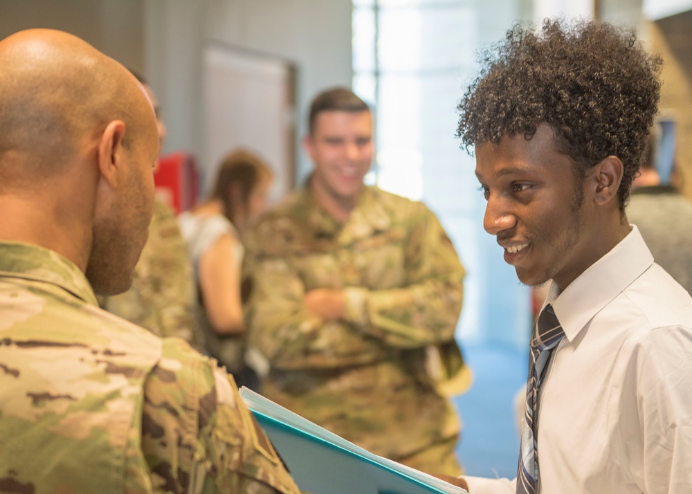 Airmen attend Business, Engineering &amp; Technologies Job Fair at UMass Dartmouth