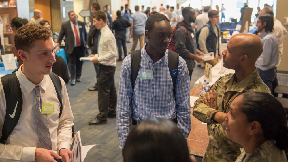 Airmen attend Business, Engineering &amp; Technologies Job Fair at UMass Dartmouth