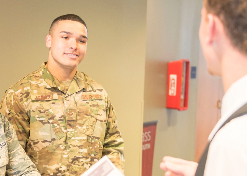 Airmen attend Business, Engineering &amp; Technologies Job Fair at UMass Dartmouth