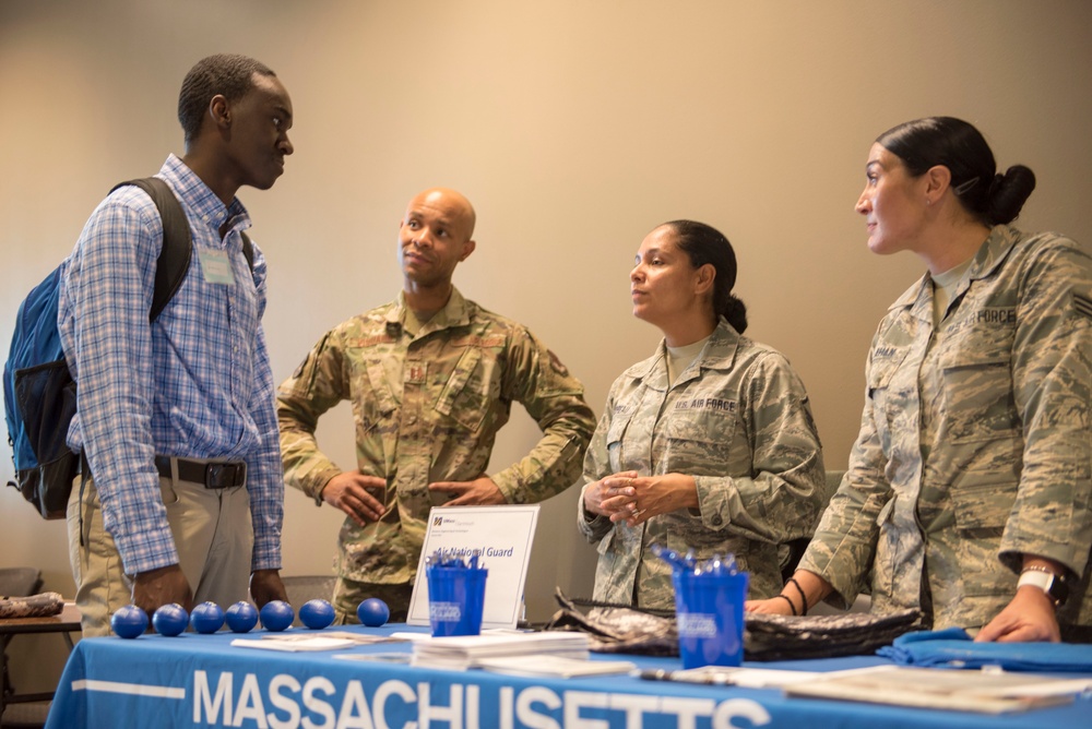 Airmen attend Business, Engineering &amp; Technologies Job Fair at UMass Dartmouth