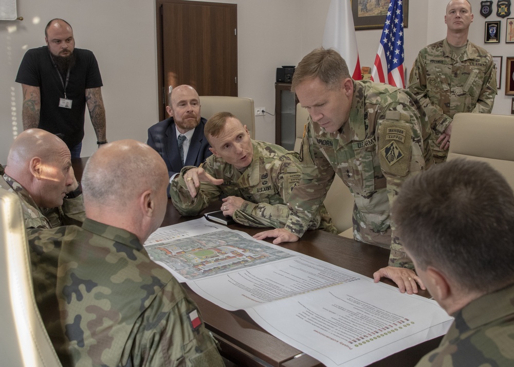Commander of U.S. Army Corps of Engineers, North Atlantic visits Poland to asses enginering projects