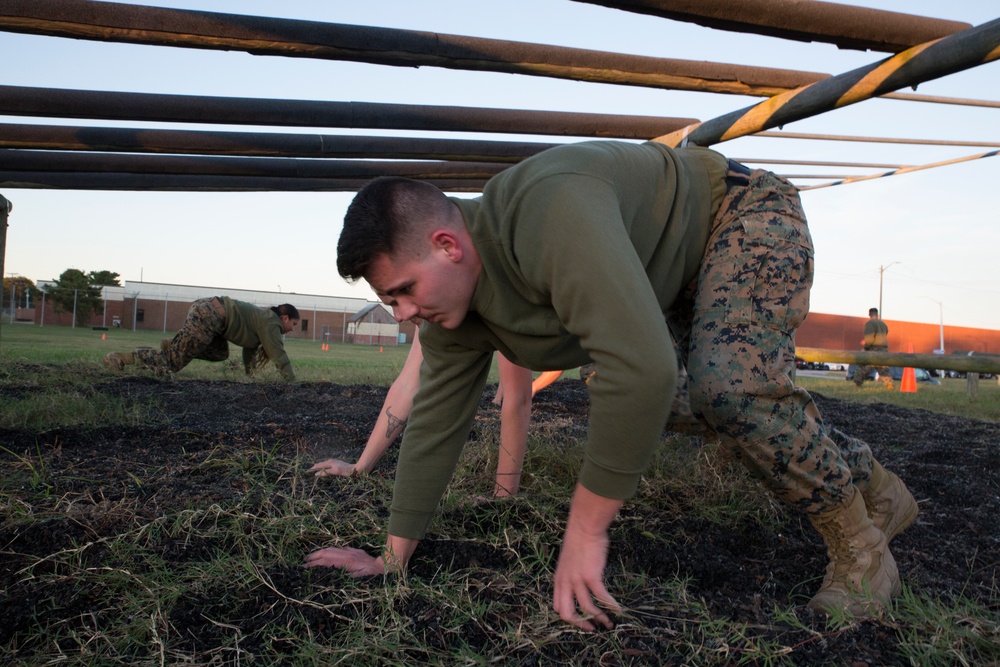 NCO's with Headquarters and Service Battalion organize Physical Training