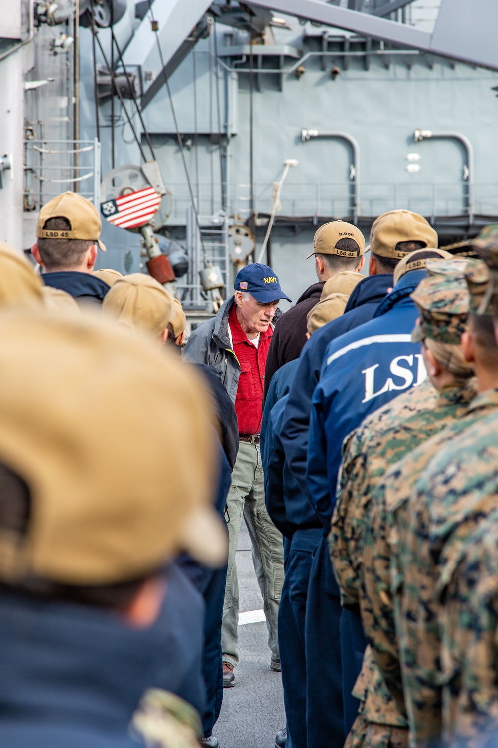 Secretary of the Navy Addresses U.S. Marines and Sailors
