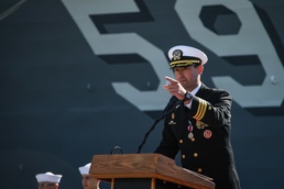 USS Russell Holds Change of Command