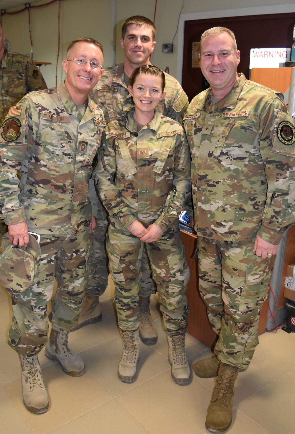 ACC cyber boss visits with comm Airmen