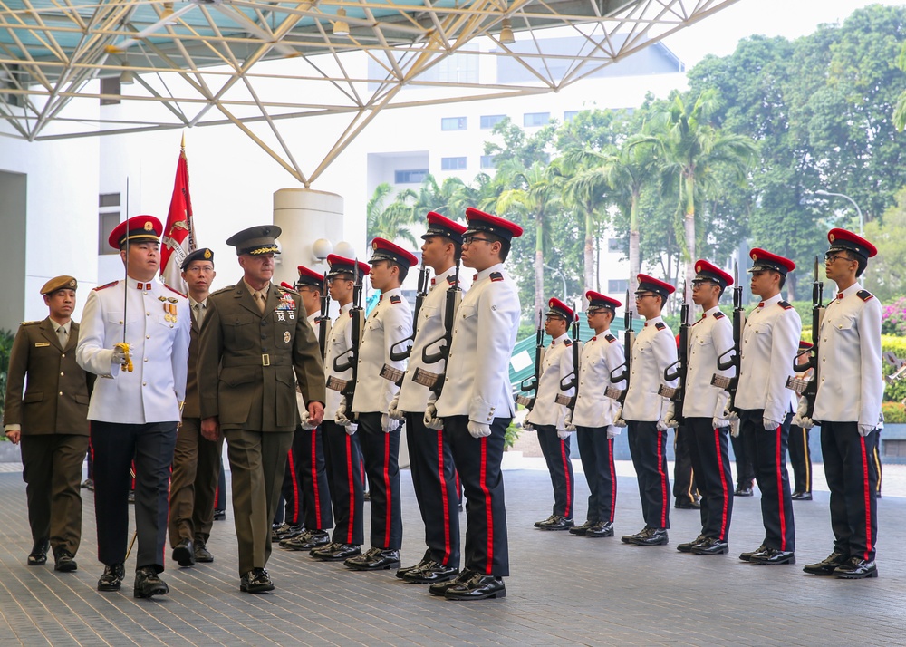 Commander, U.S. Marine Corps Forces, Pacific engagements in Singapore